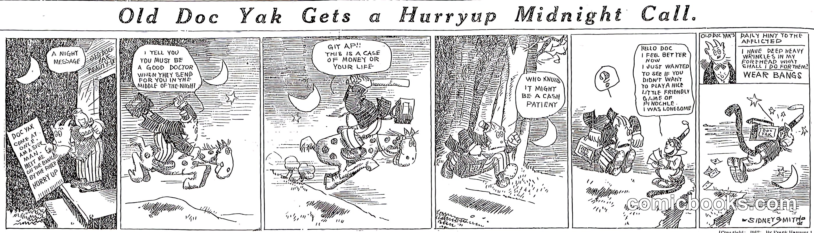 Old Doc Yak Gets a Hurryup Midnight Call