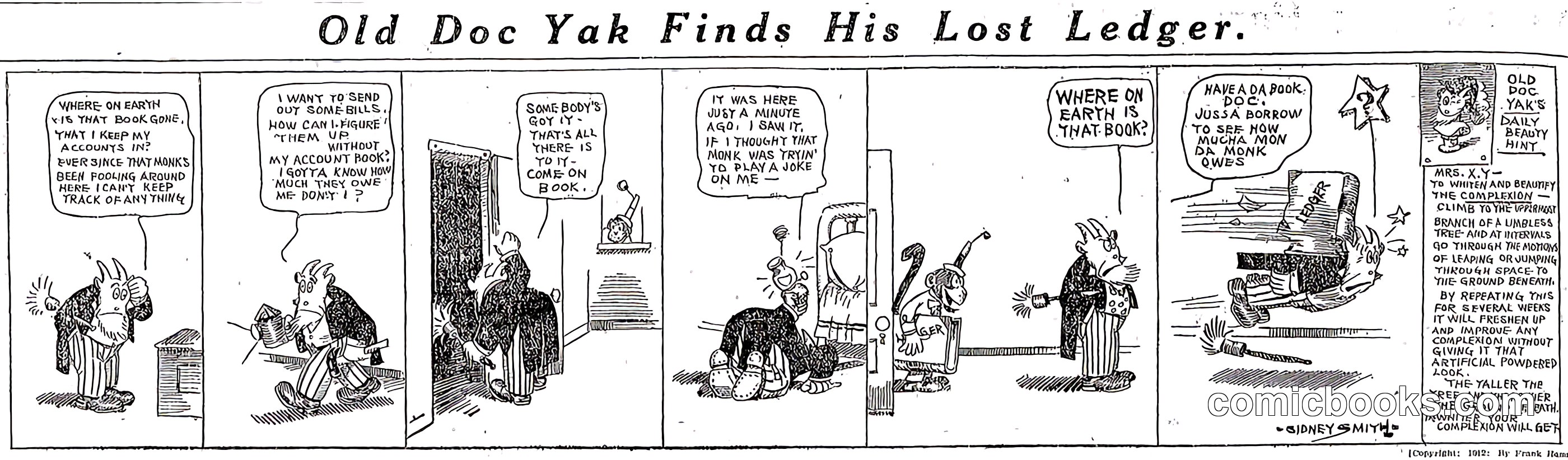 Old Doc Yak Finds His Lost Ledger