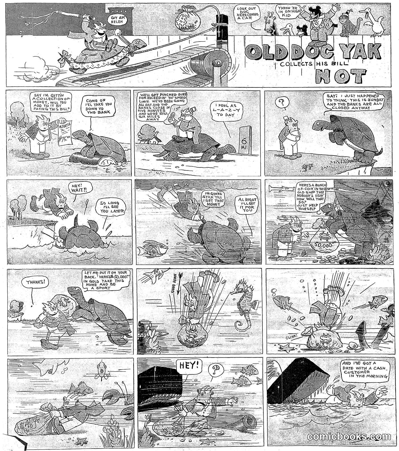 Old Doc Yak Collects His Bill