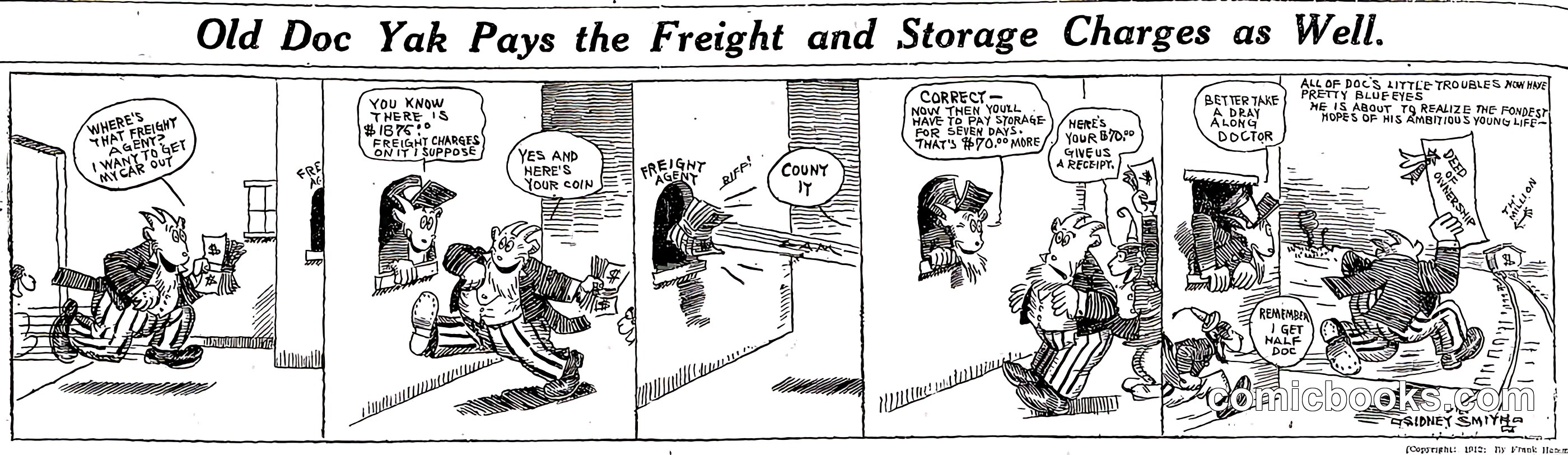 Old Doc Yak Pays the Freight and Storage Charges as Well