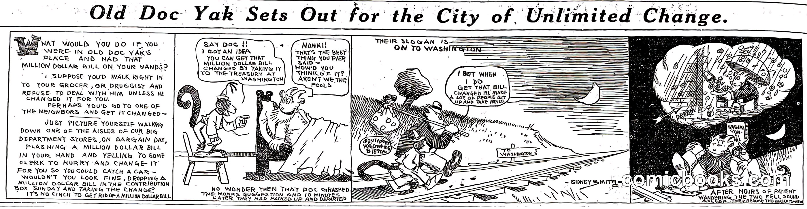 Old Doc Yak Sets Out for the City of Unlimited Change
