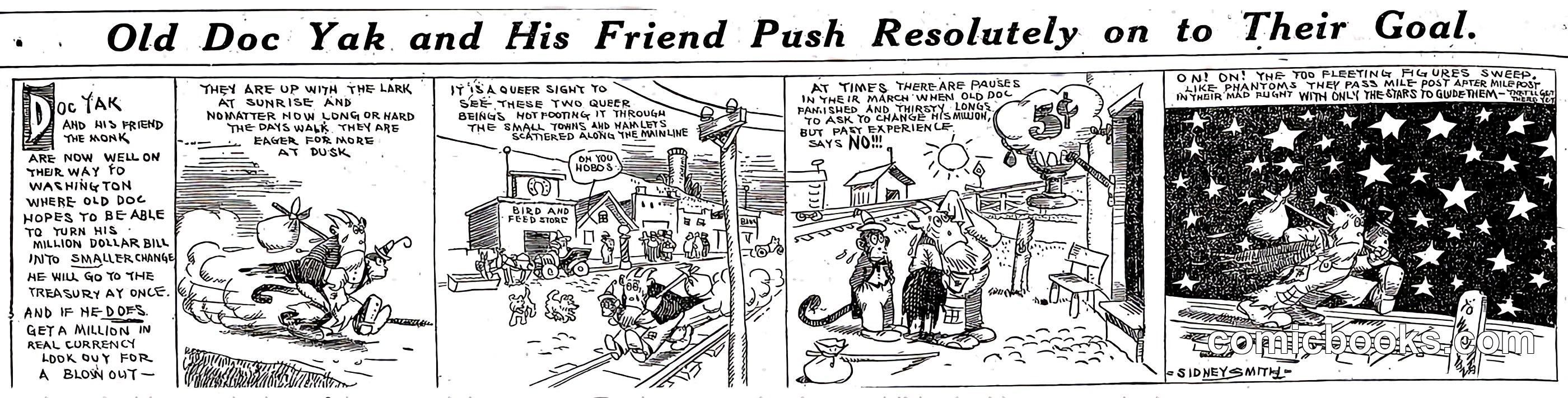 Old Doc Yak and His Friend Push Resolutely on to Their Goal