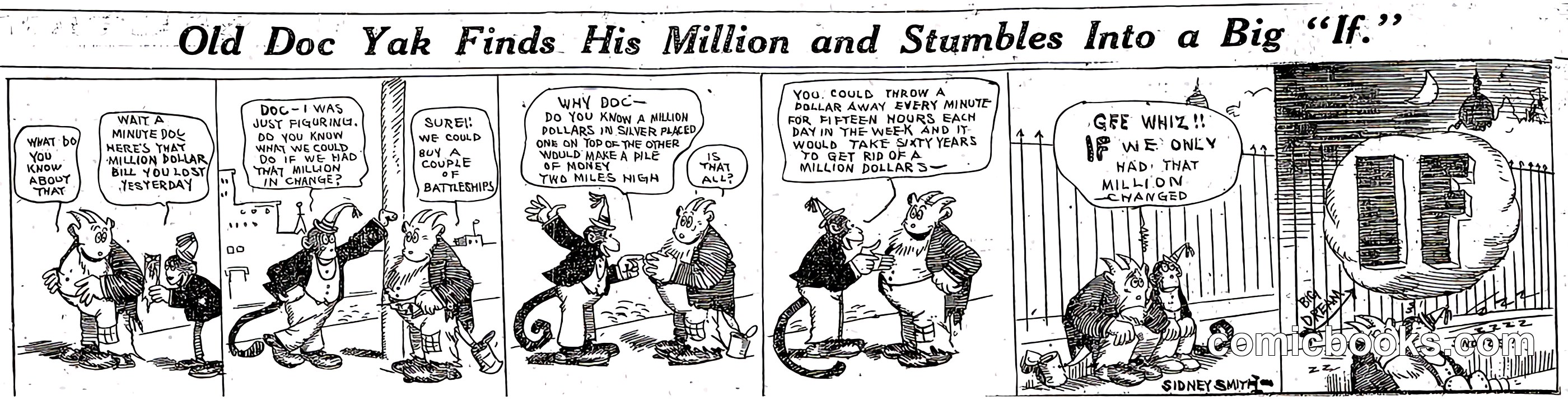 Old Doc Yak Finds His Million and Stumbles Into a Big 'If'
