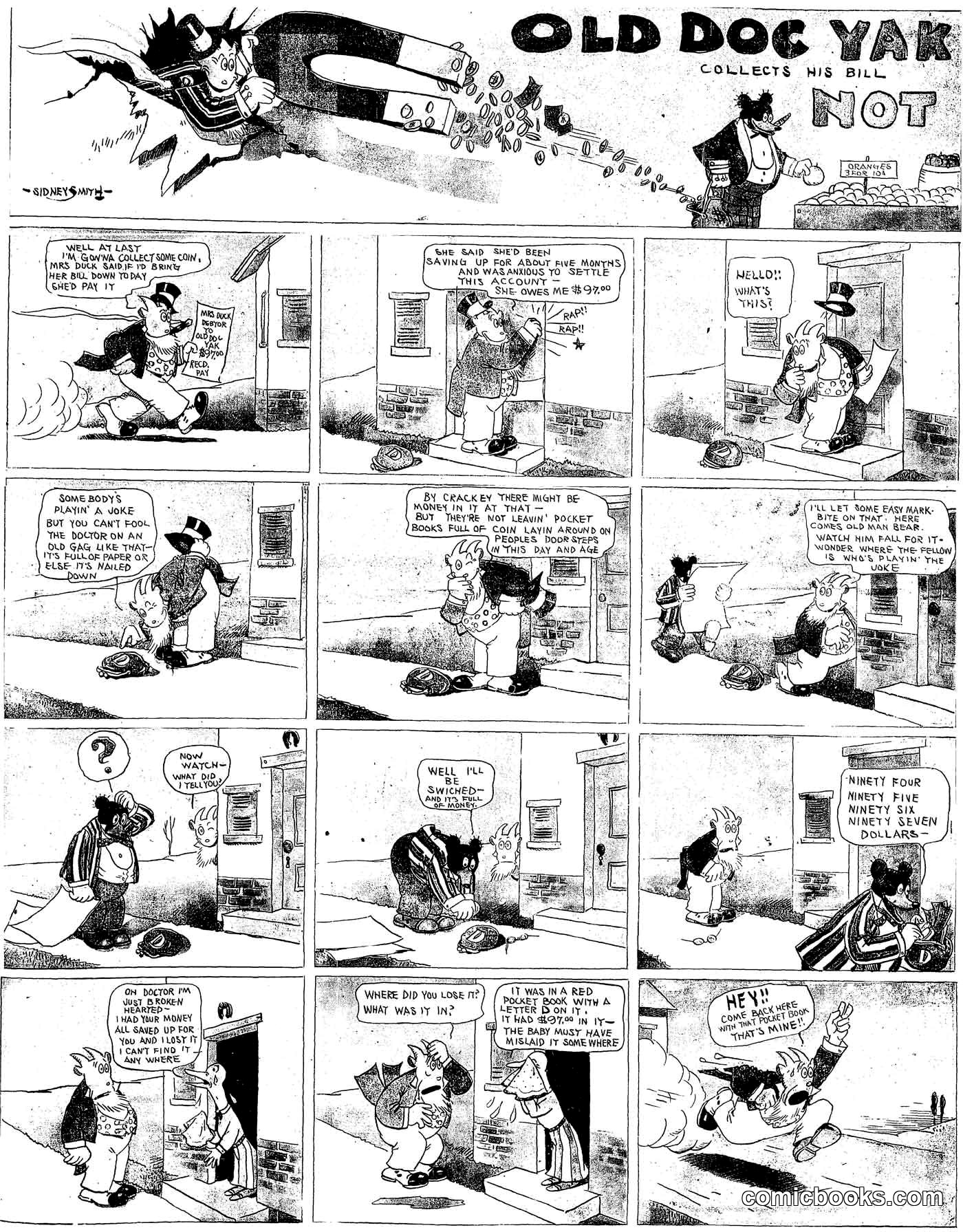Old Doc Yak Collects His Bill