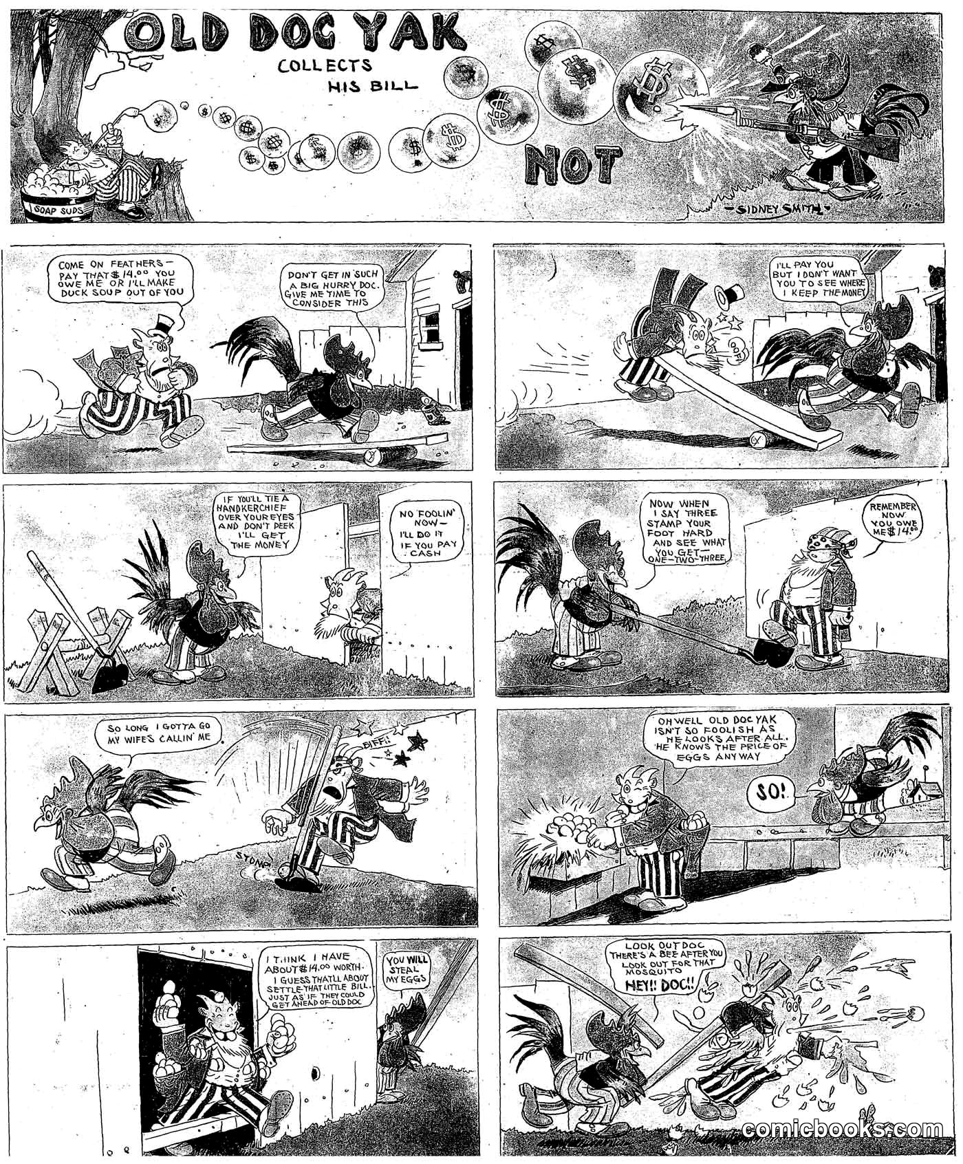Old Doc Yak Collects His Bill