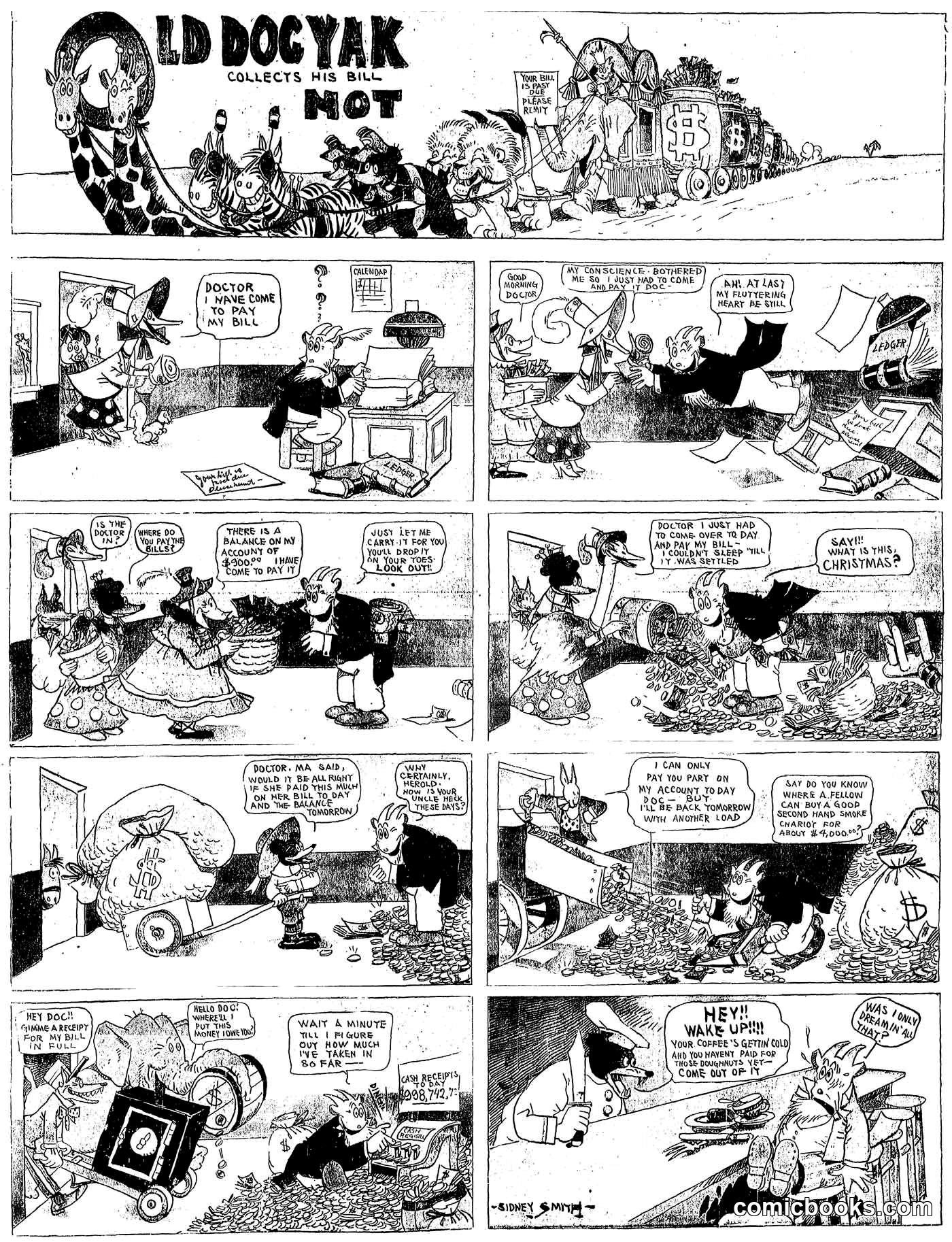 Old Doc Yak Collects His Bill—Not