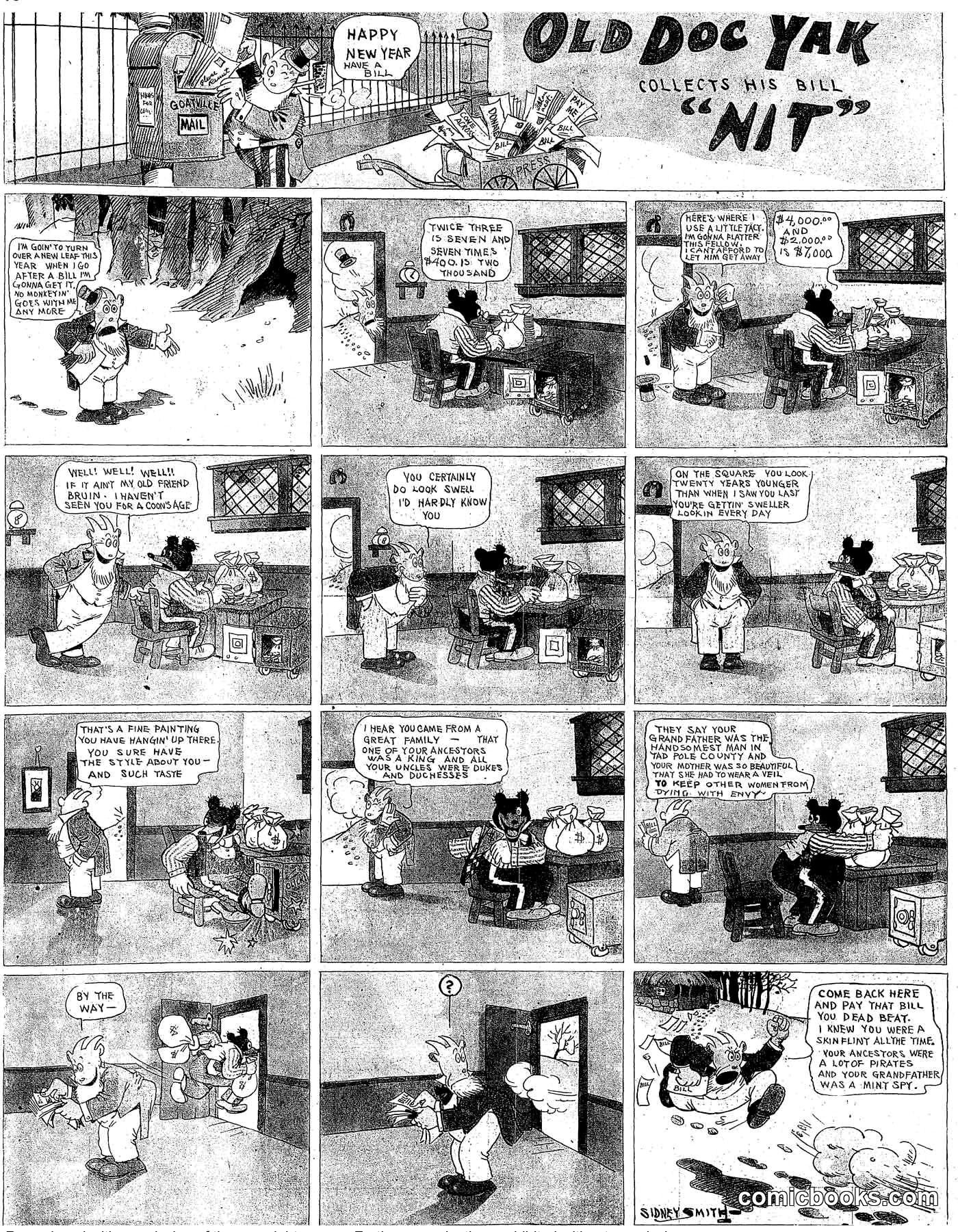 Old Doc Yak Collects His Bill