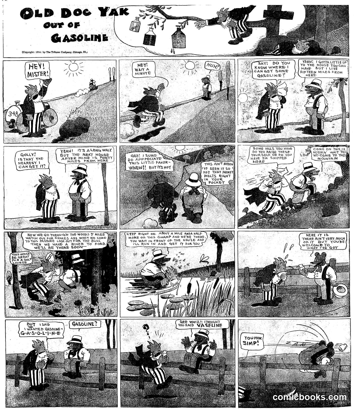 Old Doc Yak Out of Gasoline