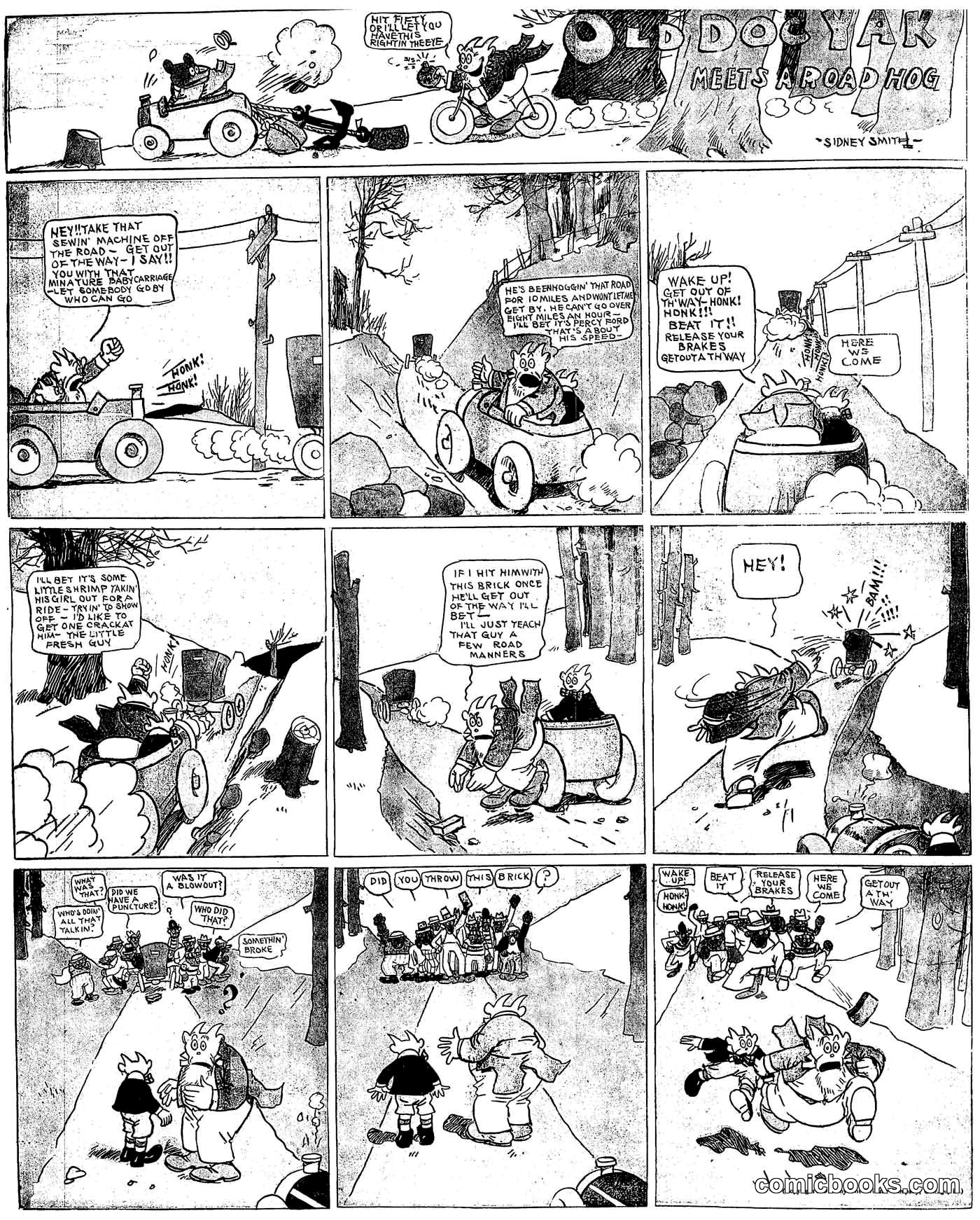 Old Doc Yak Meets a Road Hog