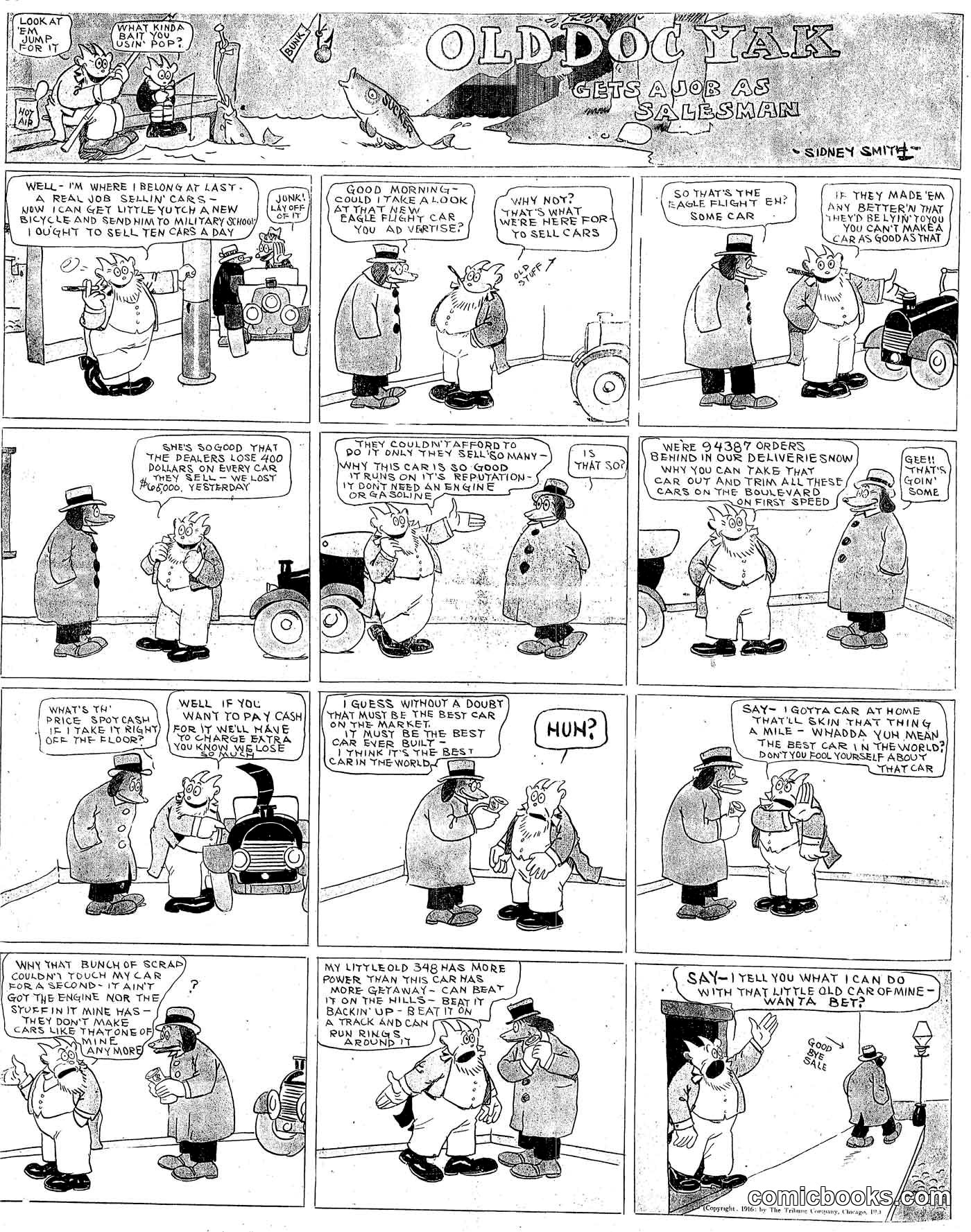 Old Doc Yak Gets a Job as Salesman
