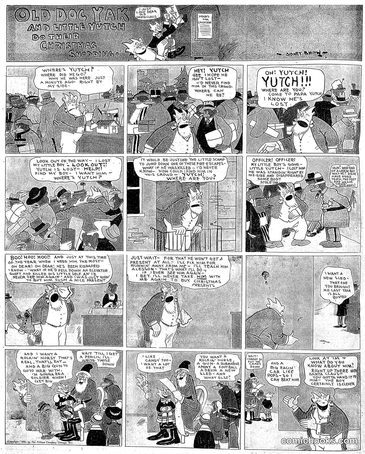 Old Doc Yak and Little Yutch Do Their Christmas Shopping