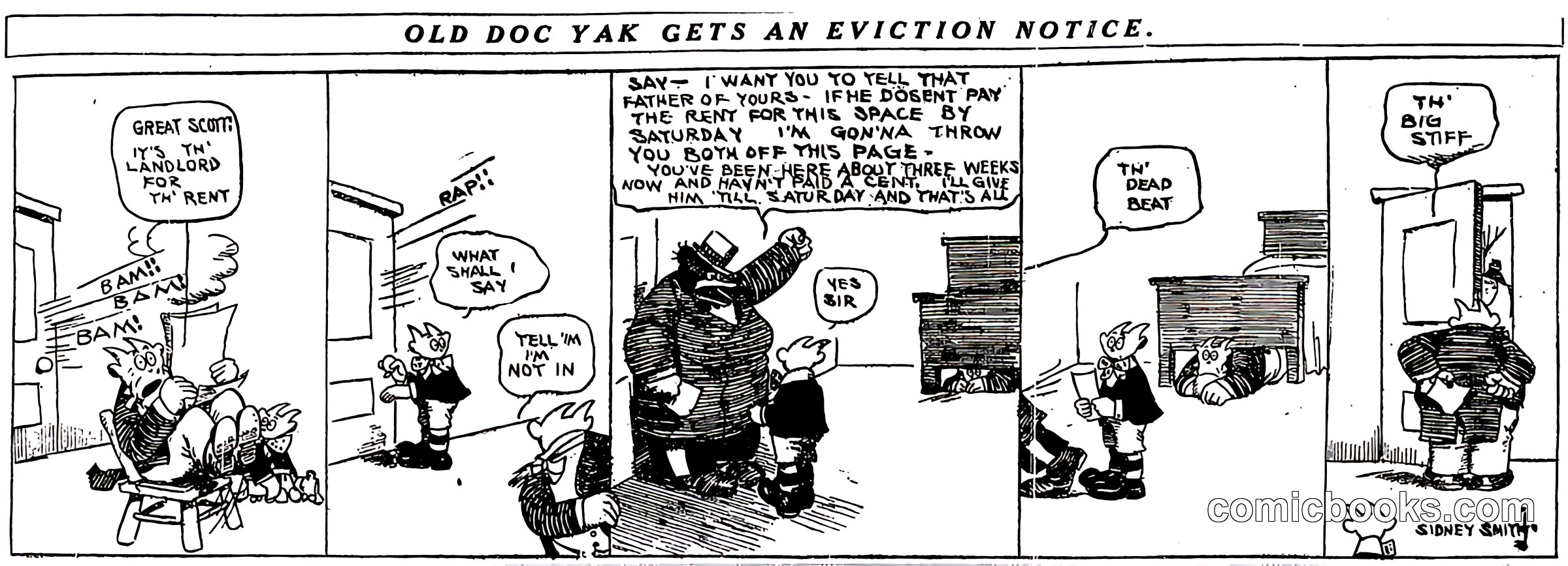Old Doc Yak Gets an Eviction Notice