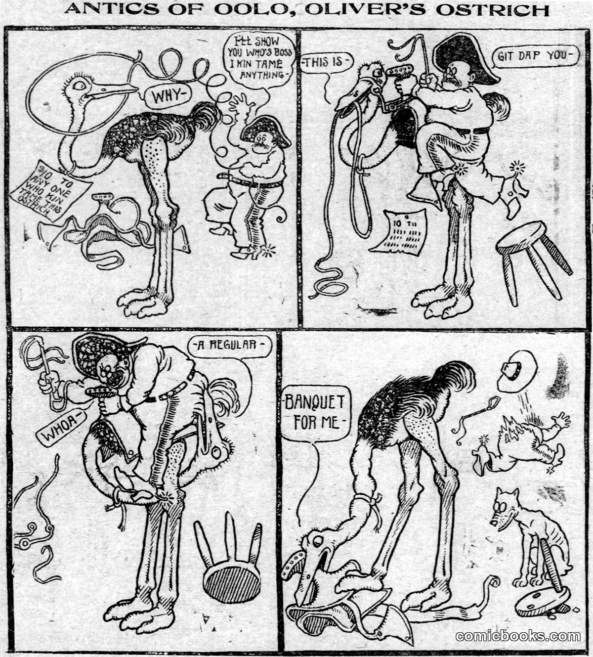 Antics of Oolo, Oliver's Ostrich