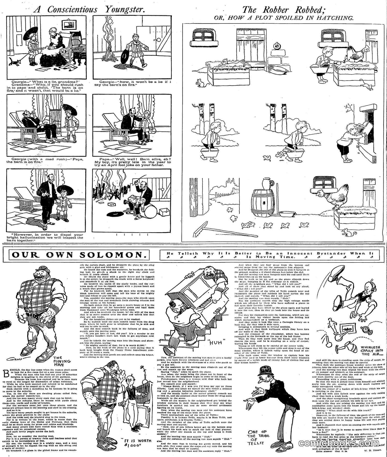 Our Own Solomon and Other Sunday Strips