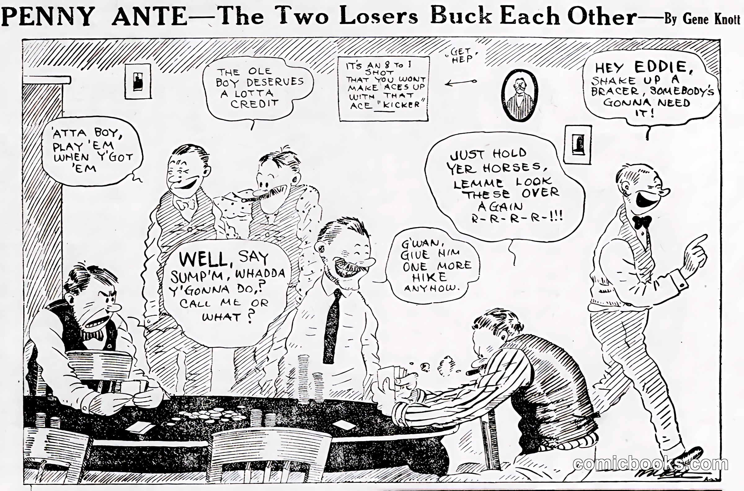 Penny Ante: The Two Losers Buck Each Other