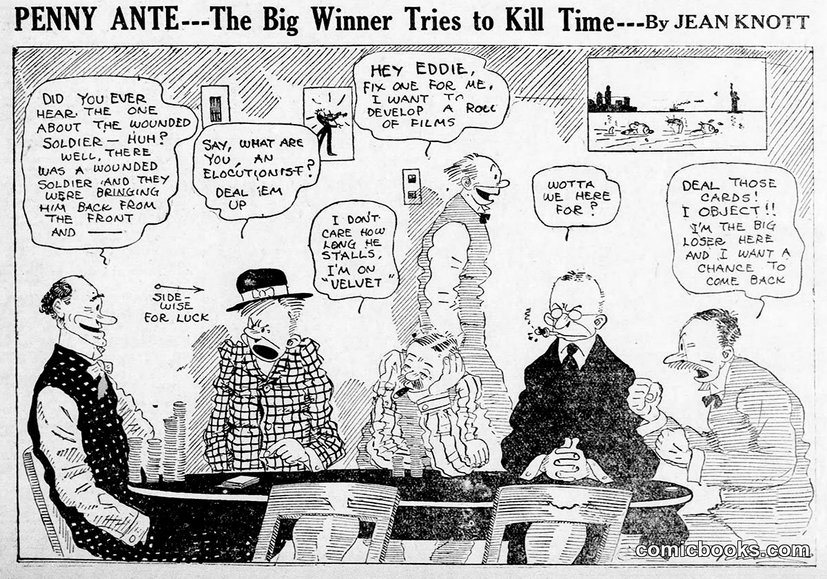 Penny Ante: The Big Winner Tries to Kill Time