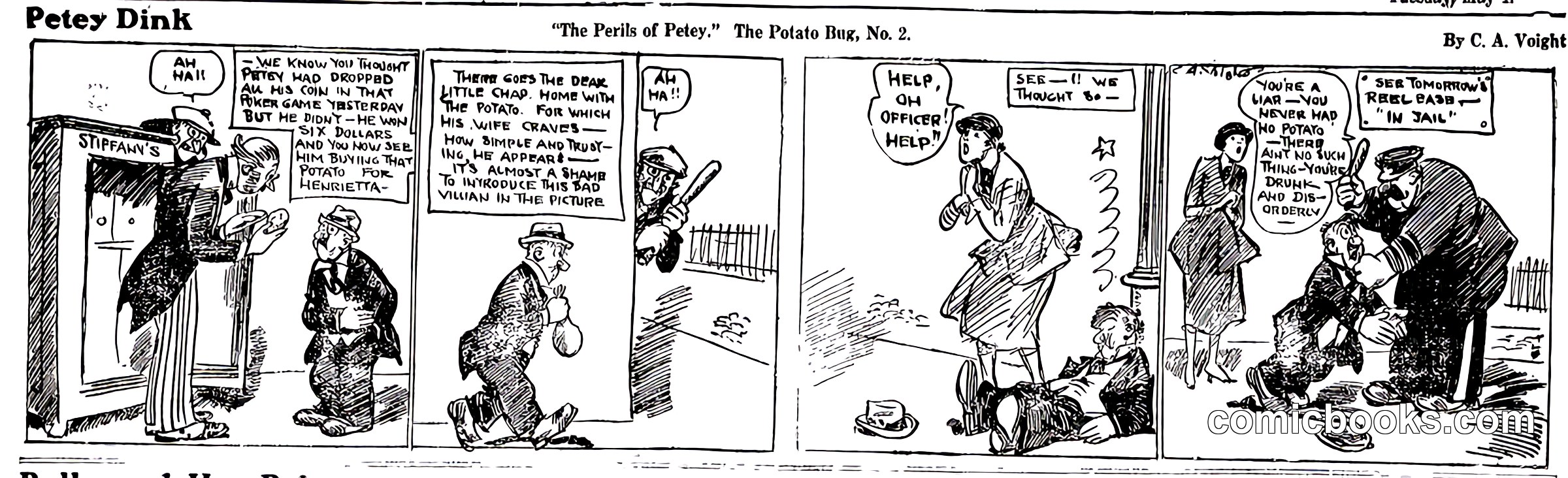Petey Dink, "The Perils of Petey: The Potato Bug, No. 2"