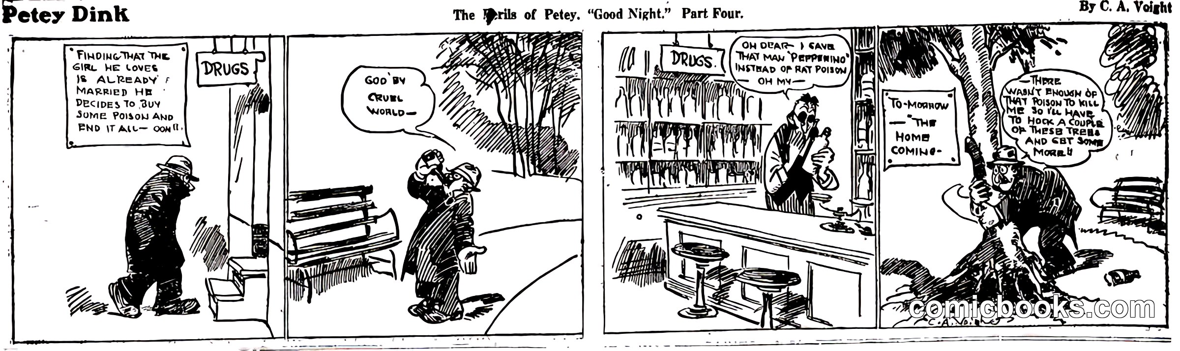 Petey Dink, "The Perils of Peter: Good Night" Part Four