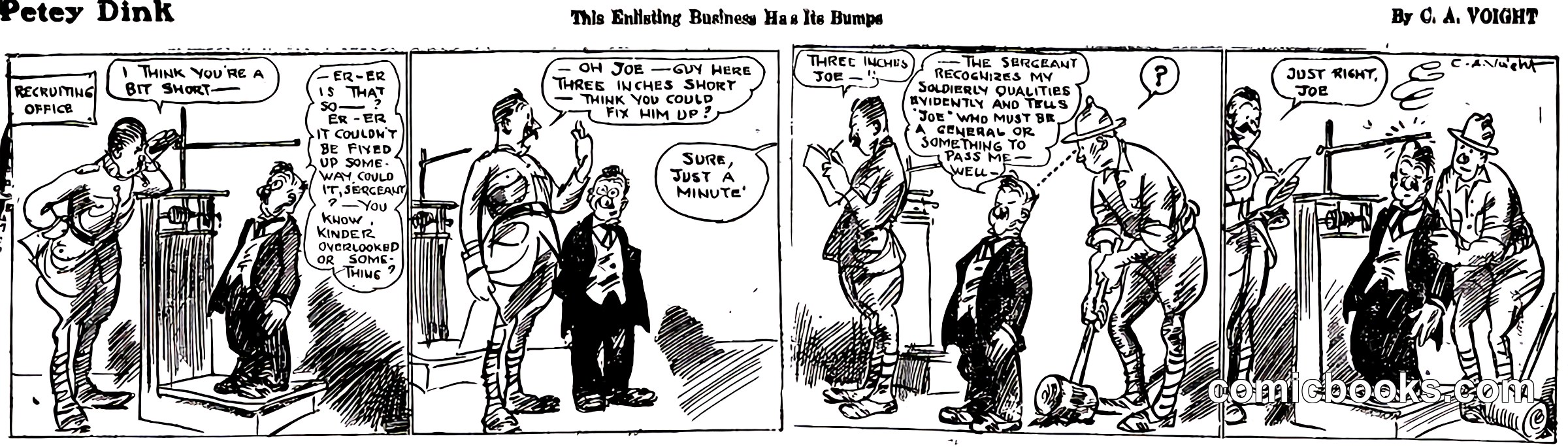 Petey Dink: This Enlisting Business Has Its Bumps