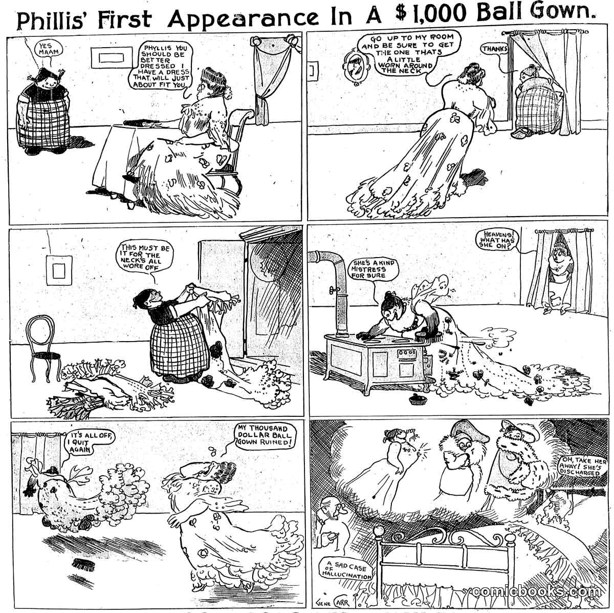 Phyllis' First Appearance in a $1,000 Ball Gown