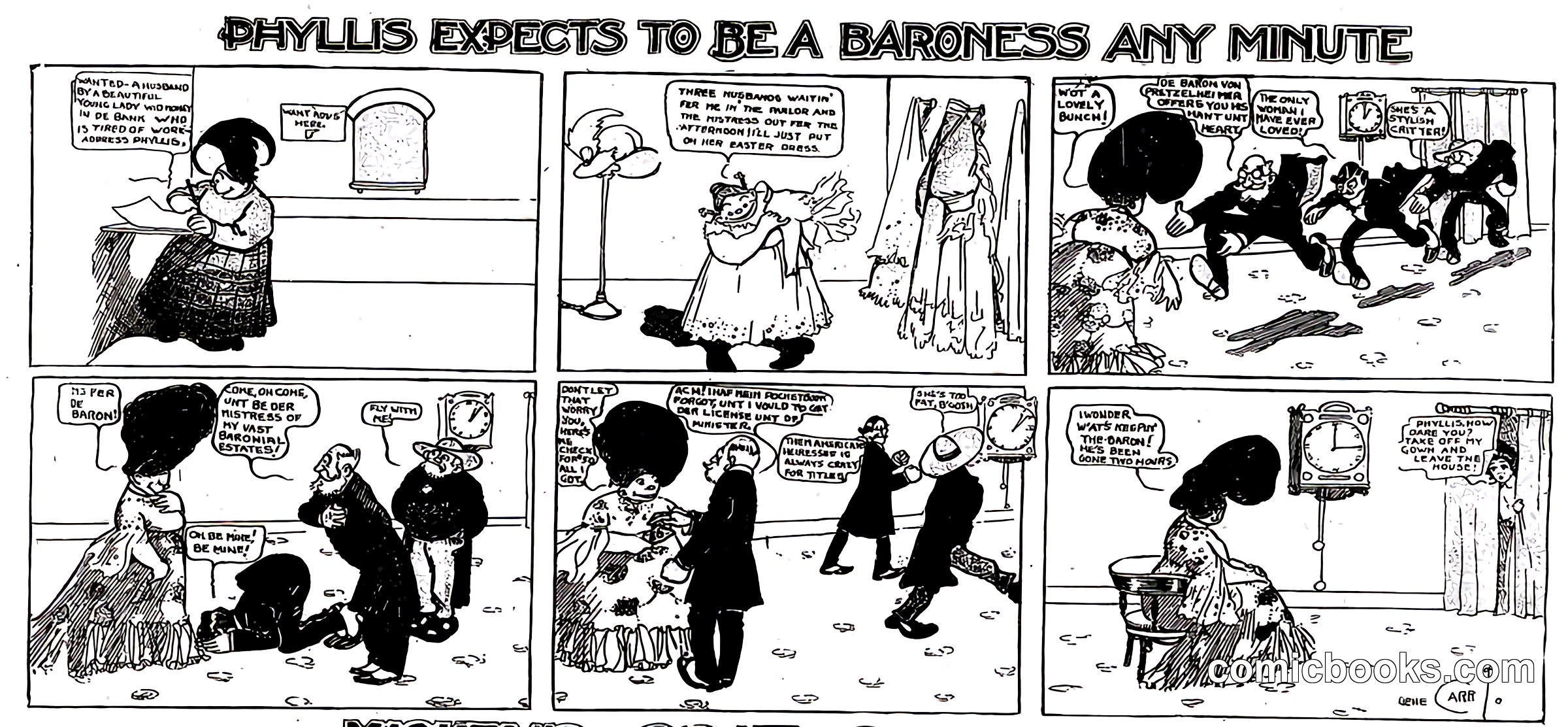 Phyllis Expects to Be a Baroness Any Minute