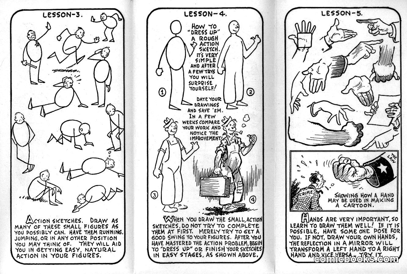 Pocket Cartoon Course — Lessons 3–5