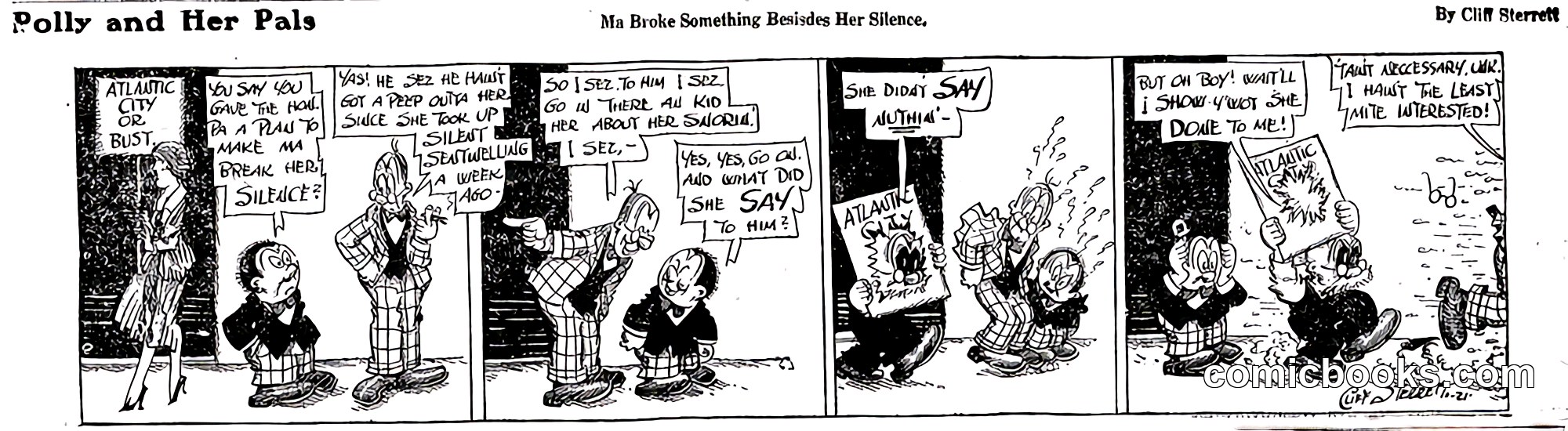Polly and Her Pals — 1921 Daily Strip