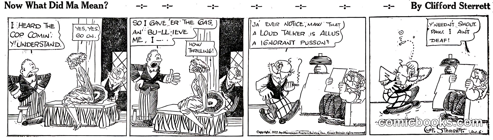 Polly and Her Pals — January 6, 1922