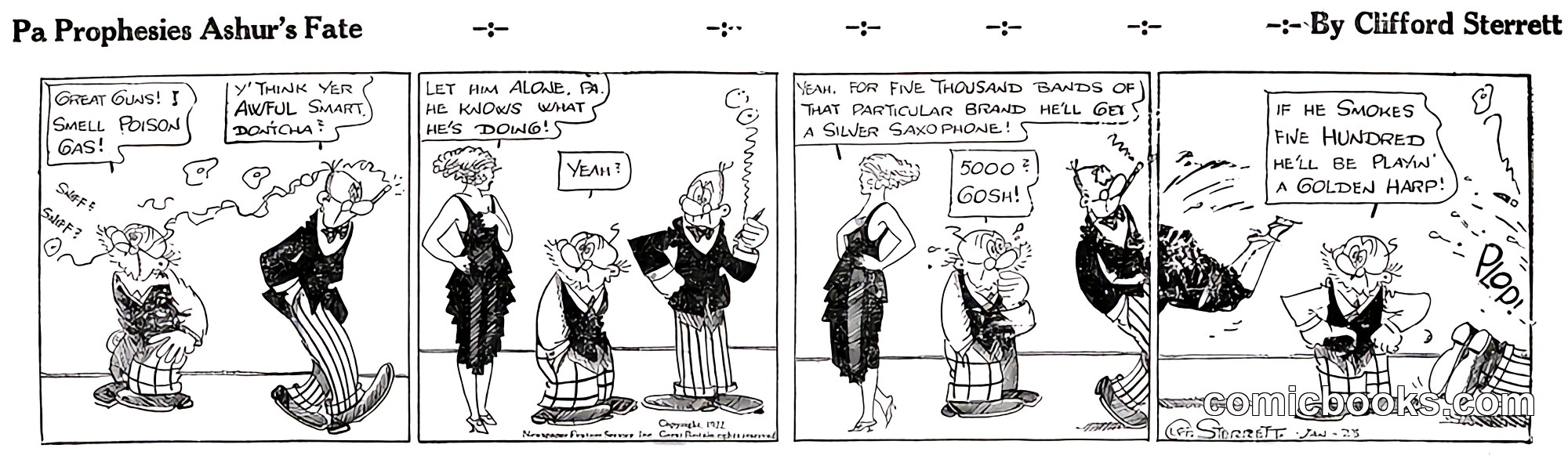 Polly and Her Pals — "Pa Prophesies Ashur's Fate"
