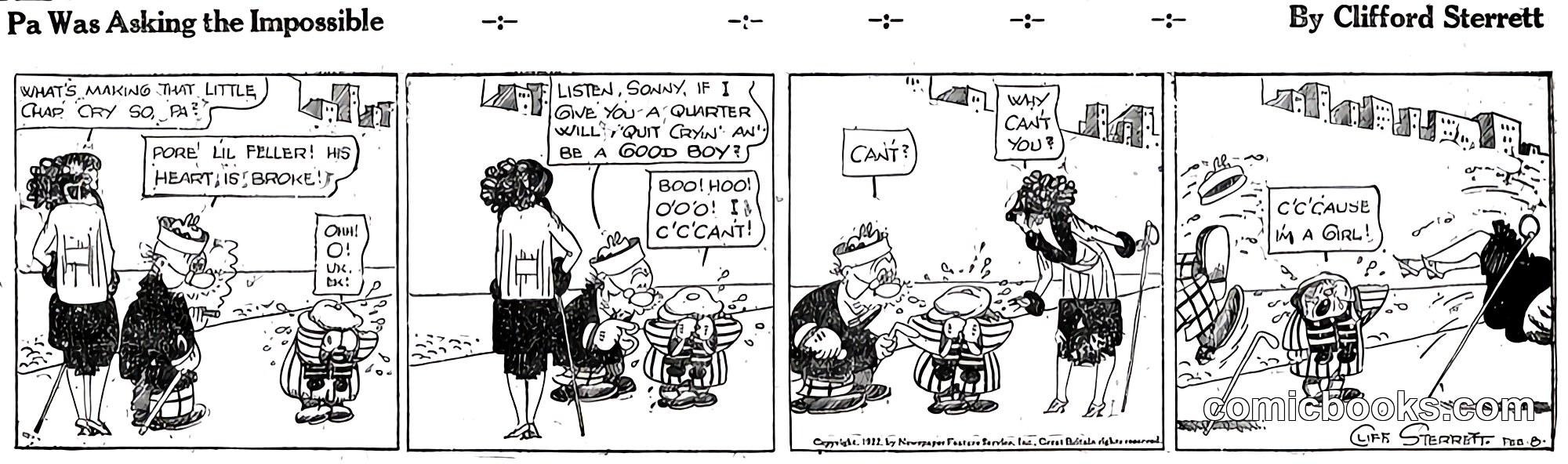 Polly and Her Pals — "Pa Was Asking the Impossible"