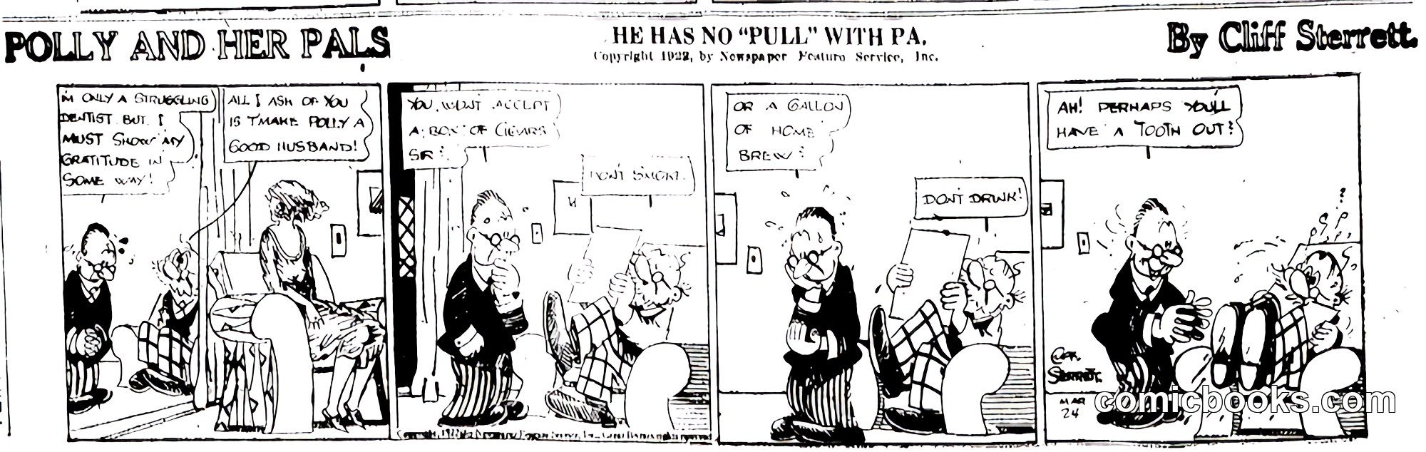Polly and Her Pals — "He Has No Pull with Pa"
