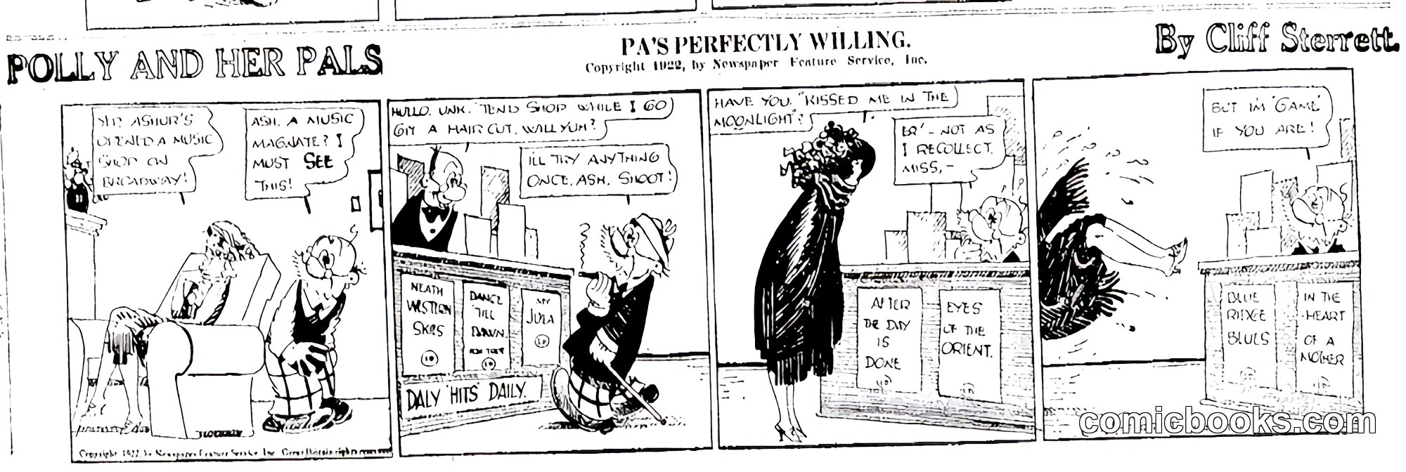 Polly and Her Pals — "Pa's Perfectly Willing"