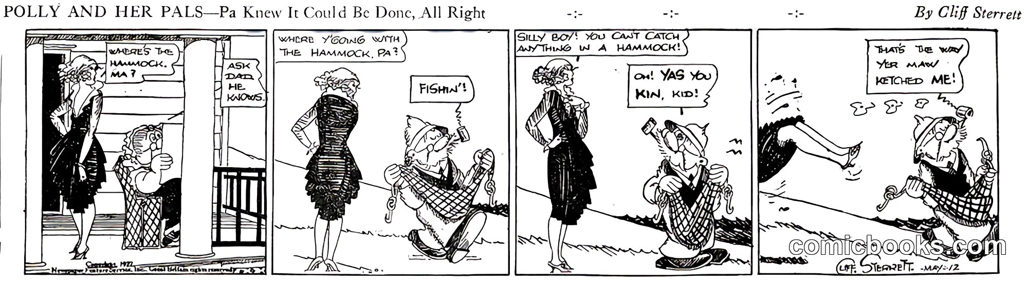 Polly and Her Pals — "Pa Knew It Could Be Done, All Right"