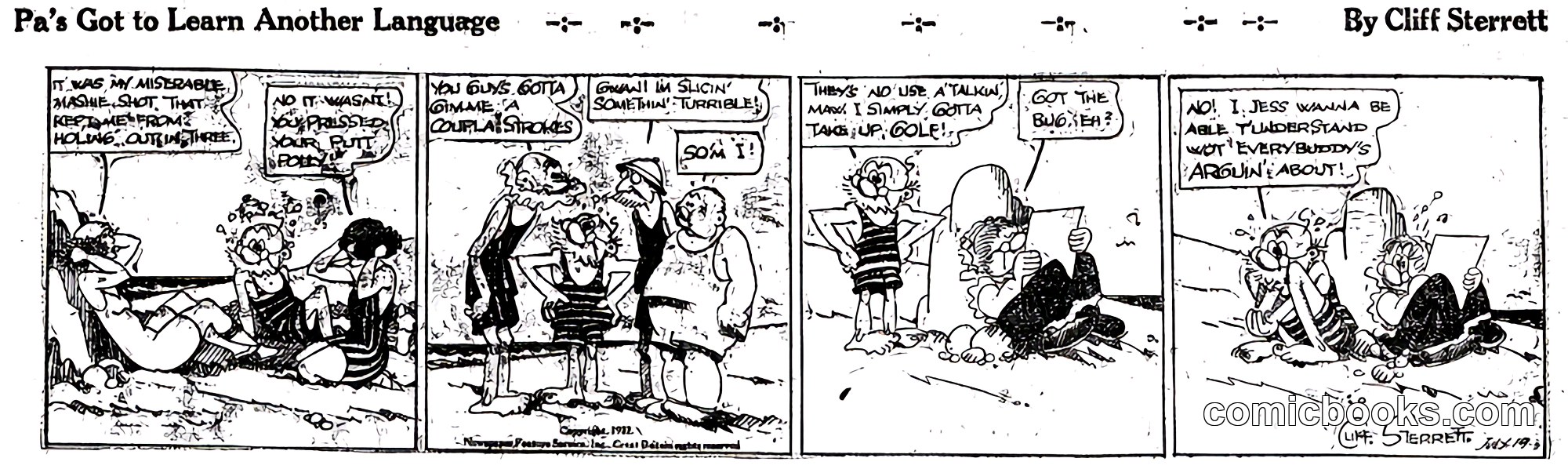 Polly and Her Pals — "Pa's Got to Learn Another Language"