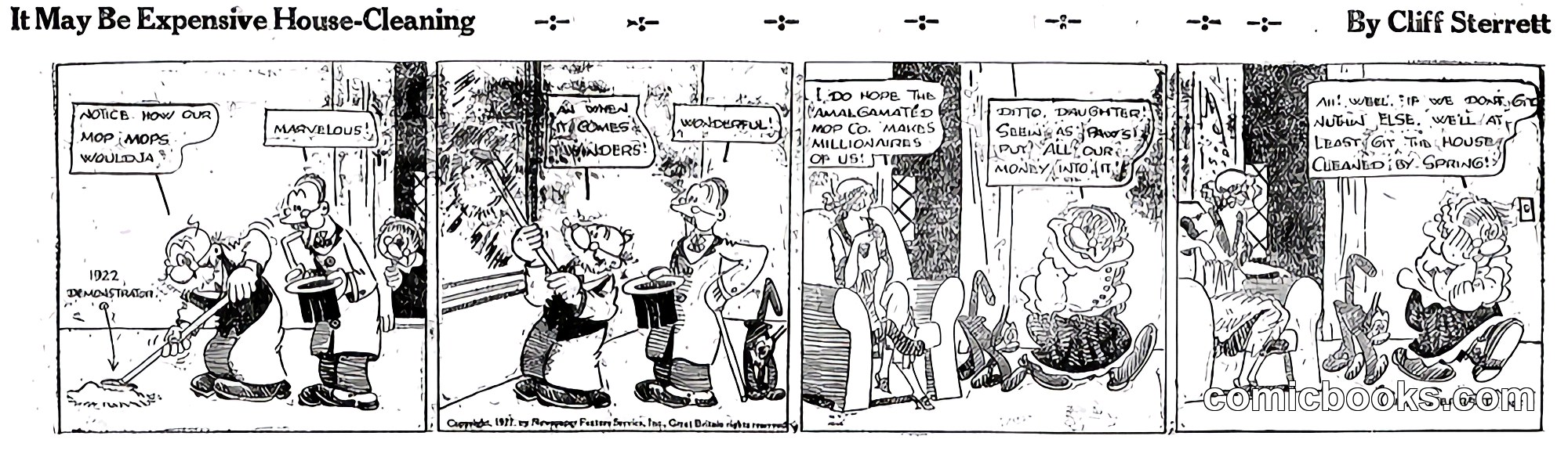 Polly and Her Pals — "It May Be Expensive House-Cleaning"