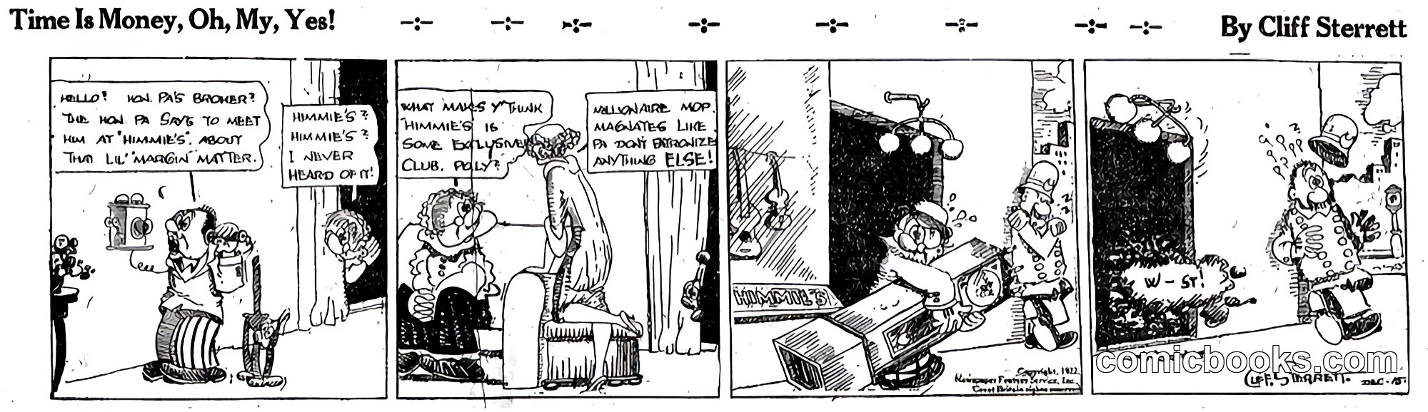 Polly and Her Pals — "Time Is Money, Oh My, Yes!"