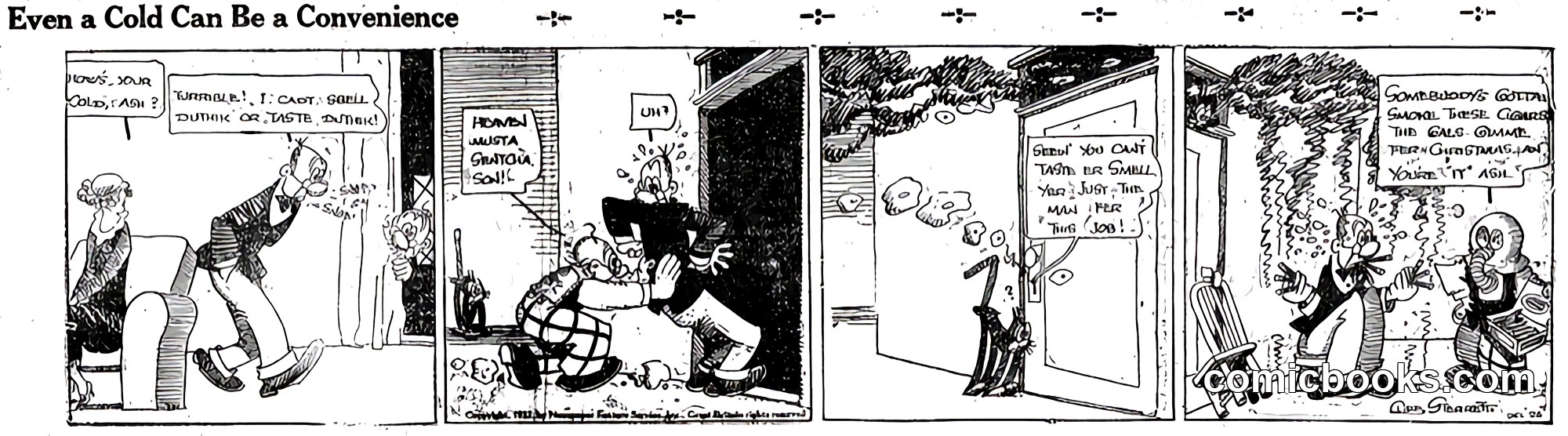 Polly and Her Pals — "Even a Cold Can Be a Convenience"