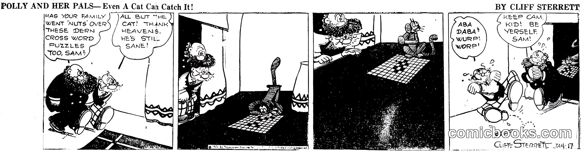 Polly and Her Pals — "Even a Cat Can Catch It!"