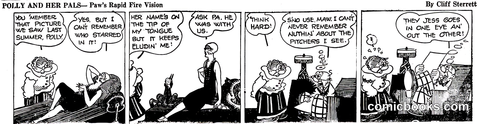 Polly and Her Pals — "Paw's Rapid Fire Vision"