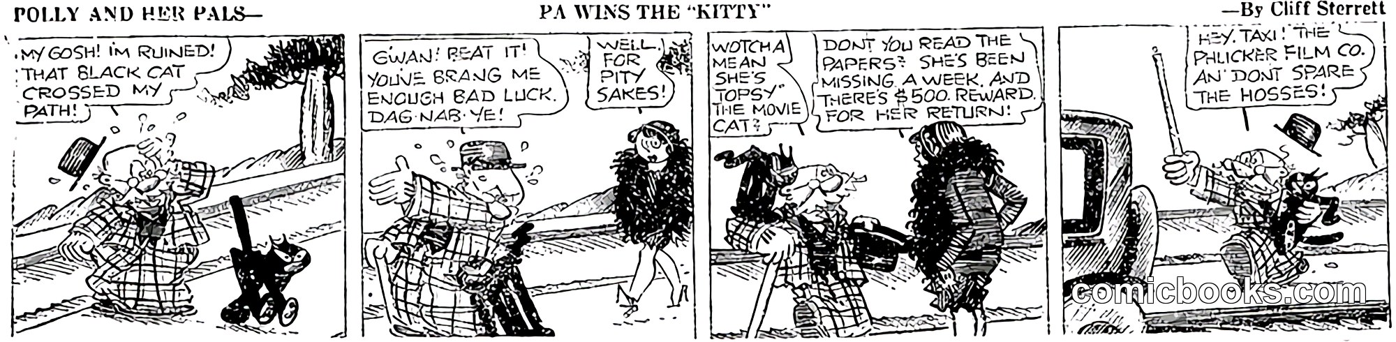Polly and Her Pals — "Pa Wins the 'Kitty'"