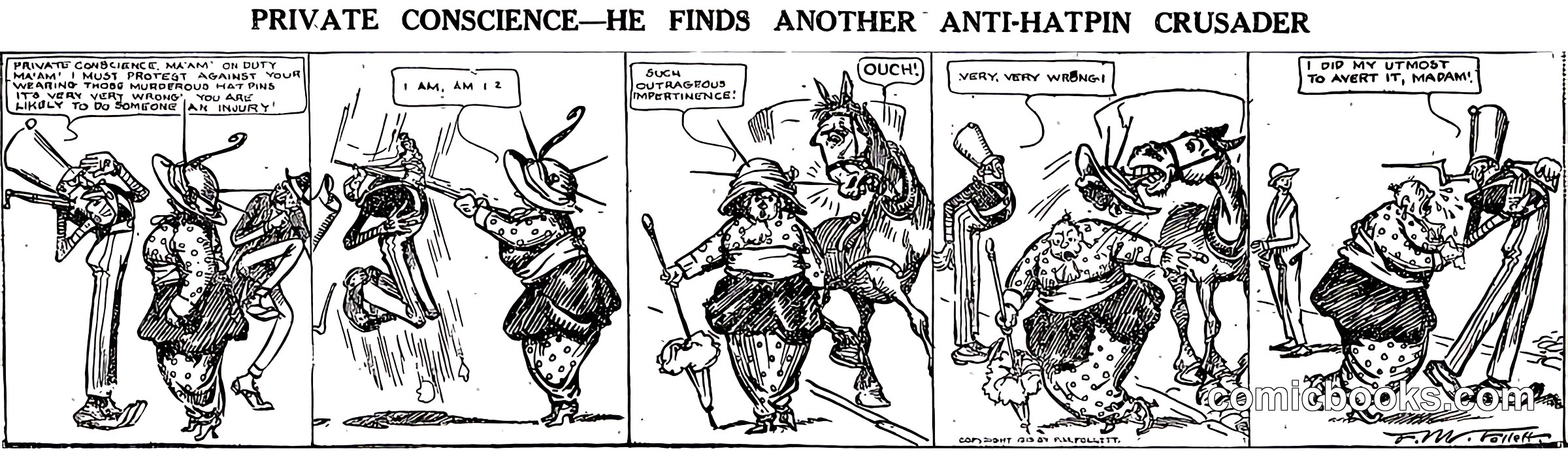 Private Conscience—He Finds Another Anti-Hatpin Crusader