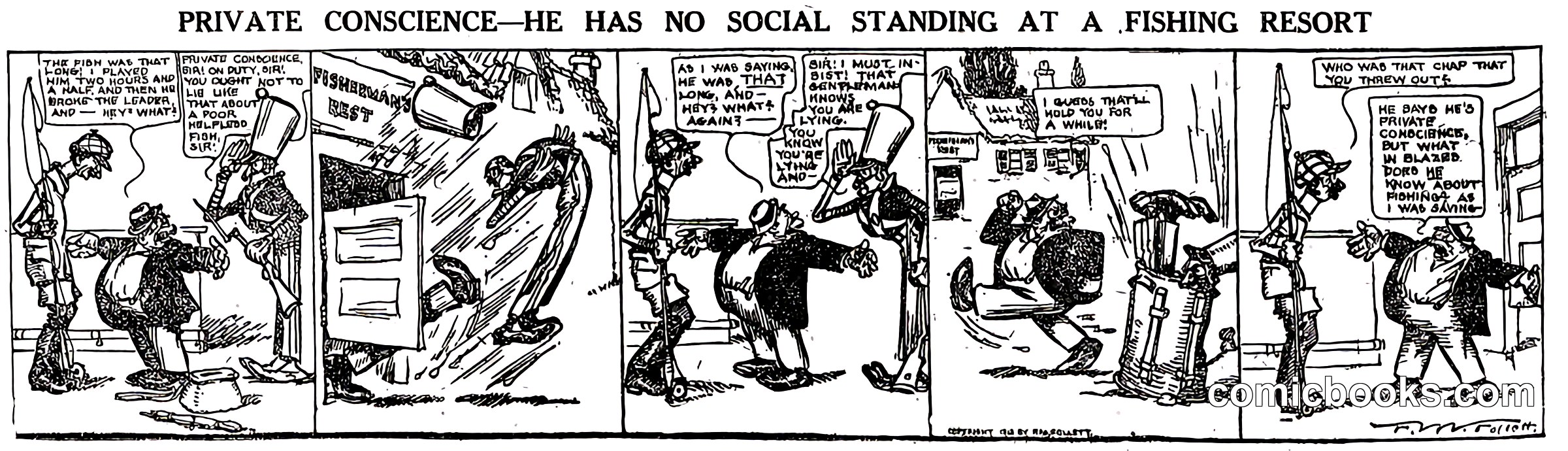 Private Conscience—He Has No Social Standing at a Fishing Resort