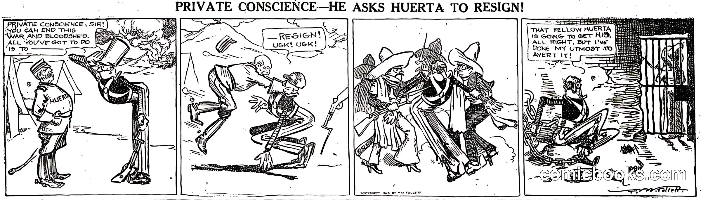 Private Conscience—He Asks Huerta to Resign!