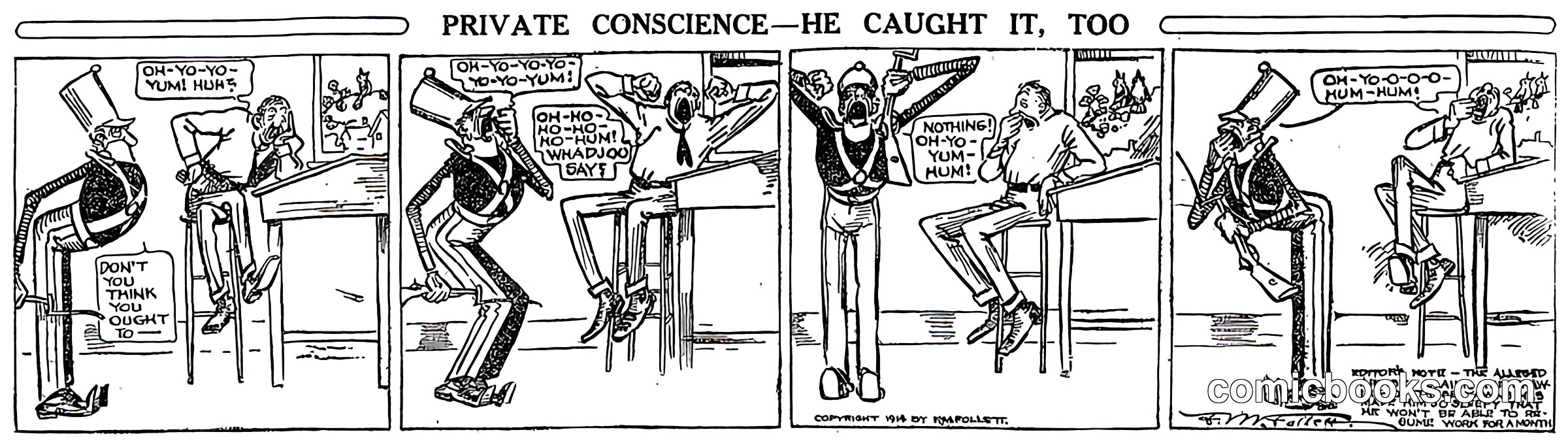 Private Conscience—He Caught It, Too