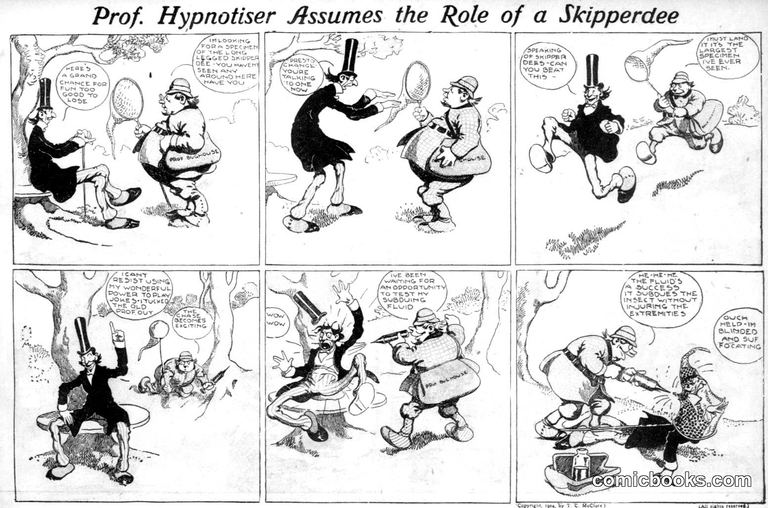 Prof. Hypnotiser Assumes the Role of a Skipperdee