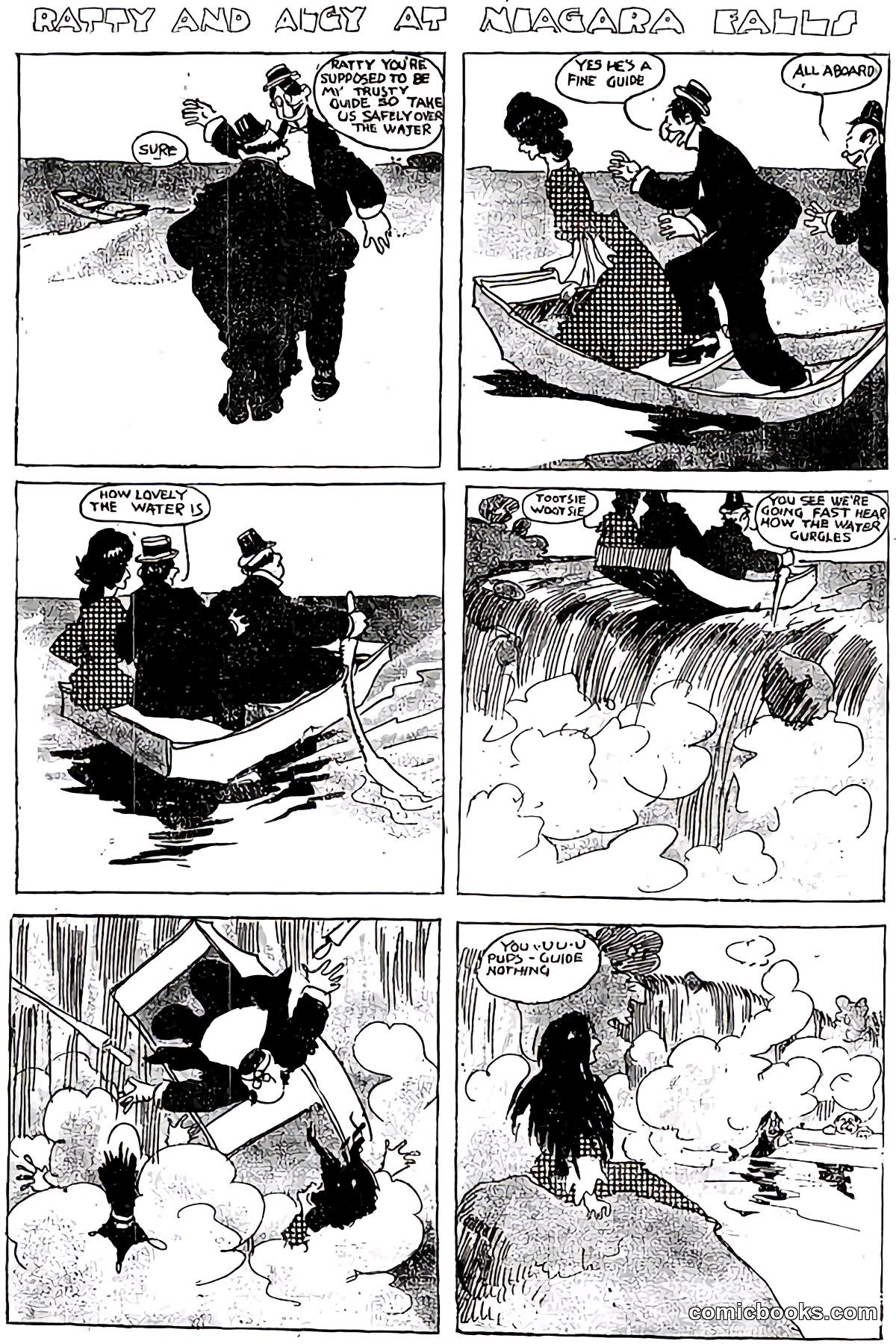 Ratty and Algy at Niagara Falls