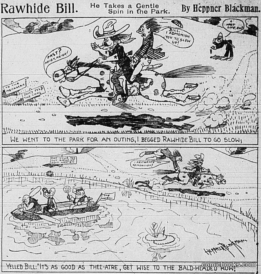 Rawhide Bill: He Takes a Gentle Spin in the Park