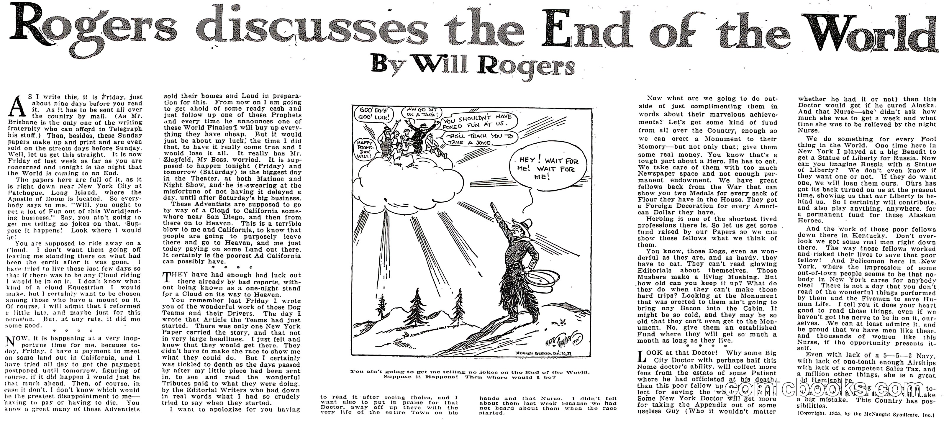 Rogers Discusses the End of the World