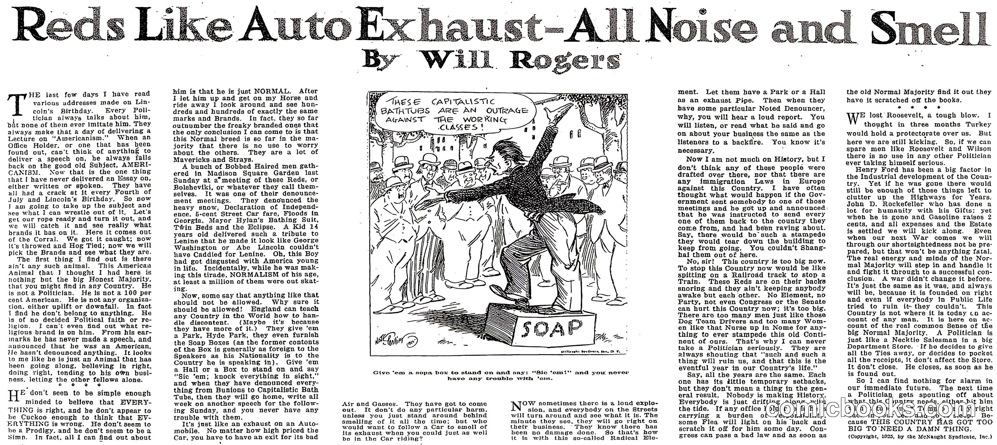 Reds Like Auto Exhaust—All Noise and Smell