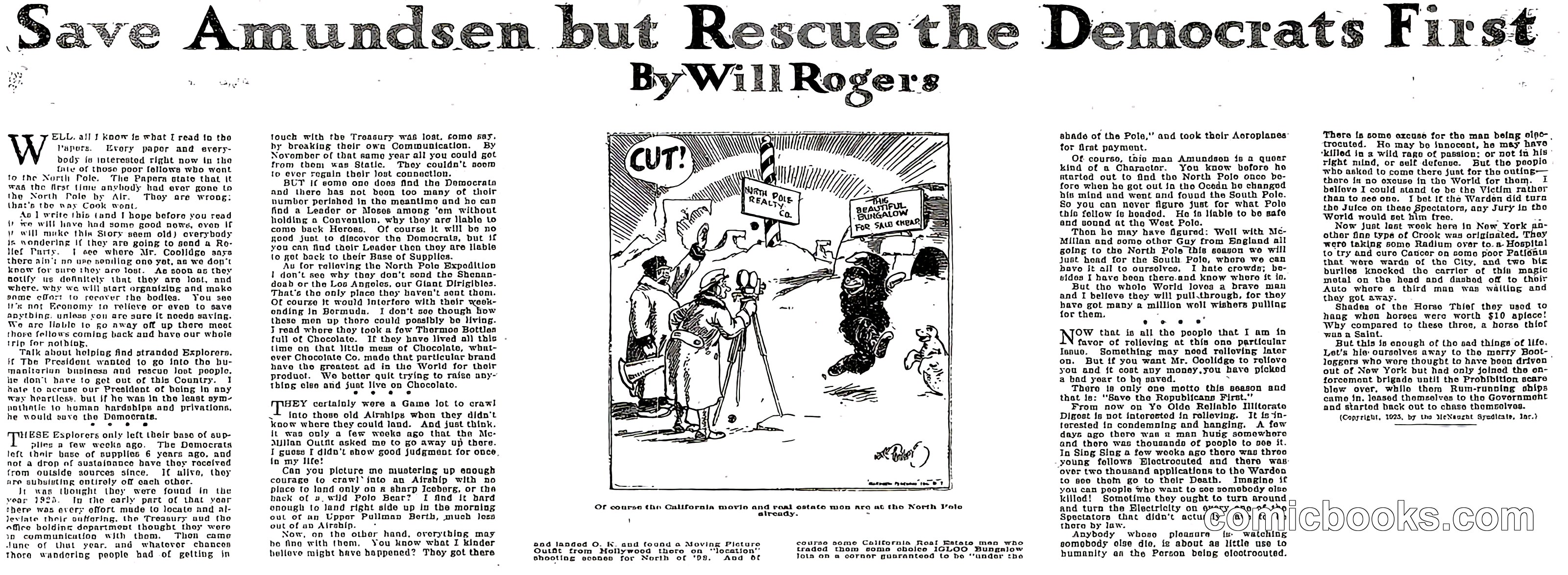 Save Amundsen but Rescue the Democrats First